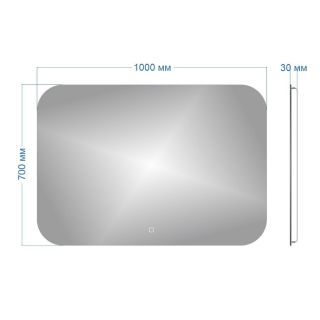 Зеркало Maretti Florenza FL1410070P25EL 100x70 см